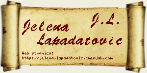 Jelena Lapadatović vizit kartica
